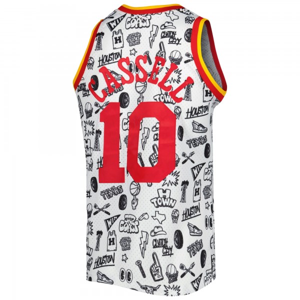 Игровая форма  Sam Cassell Houston Rockets Mitchell & Ness 1993-94 Hardwood Classics Doodle Swingman - White