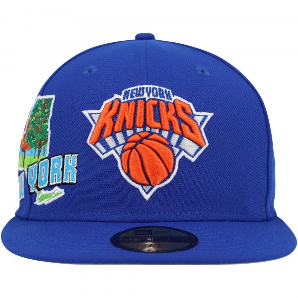 Бейсболка New York Knicks New Era Stateview 59FIFTY - Blue