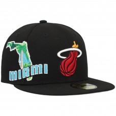 Бейсболка Miami Heat New Era Stateview 59FIFTY - Black