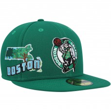 Бейсболка Boston Celtics New Era Stateview 59FIFTY -  Kelly Green