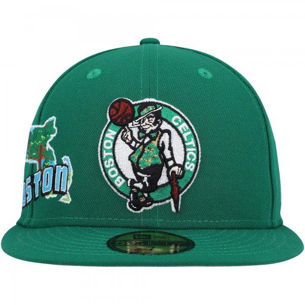 Бейсболка Boston Celtics New Era Stateview 59FIFTY -  Kelly Green