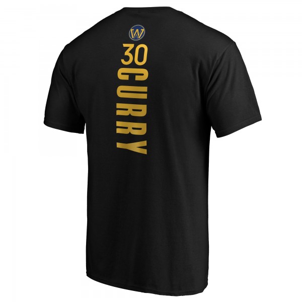 Футболка Stephen Curry Golden State Warriors Playmaker Name & Number Logo - Black