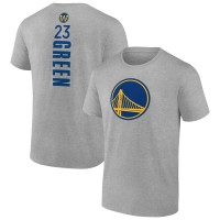 Golden State Warriors Draymond Green Heathered Gray Playmaker Name & Number T-Shirt