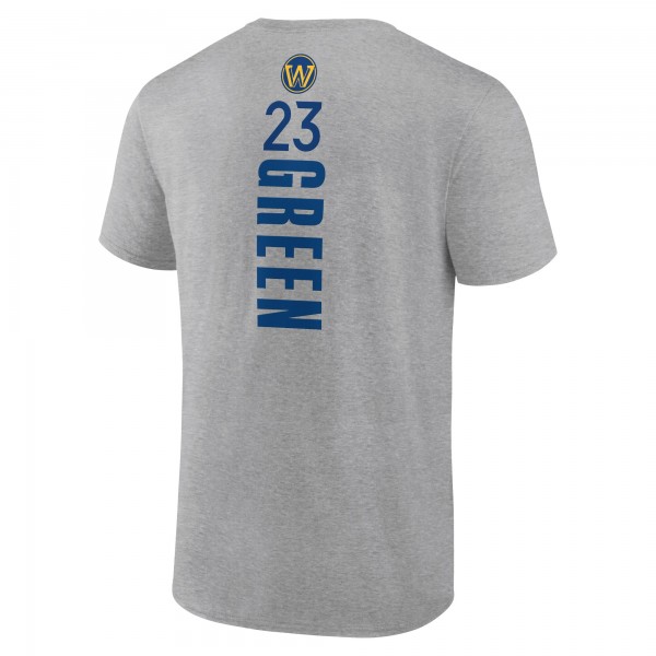 Футболка Draymond Green Golden State Warriors Playmaker Name & Number - Heathered Gray