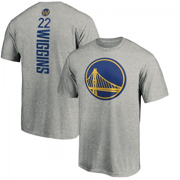 Футболка Andrew Wiggins Golden State Warriors Playmaker Name & Number - Heathered Gray