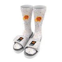 Носки и шлепки Phoenix Suns ISlide Team Logo Speckle - White