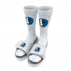 Носки и шлепки Dallas Mavericks ISlide Youth Speckle Team Logo - White