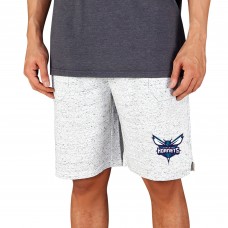 Charlotte Hornets Concepts Sport Throttle Knit Jam Shorts - White/Charcoal