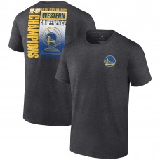 Футболка Golden State Warriors 2022 Western Conference Champions Play Your Game - Heathered Charcoal