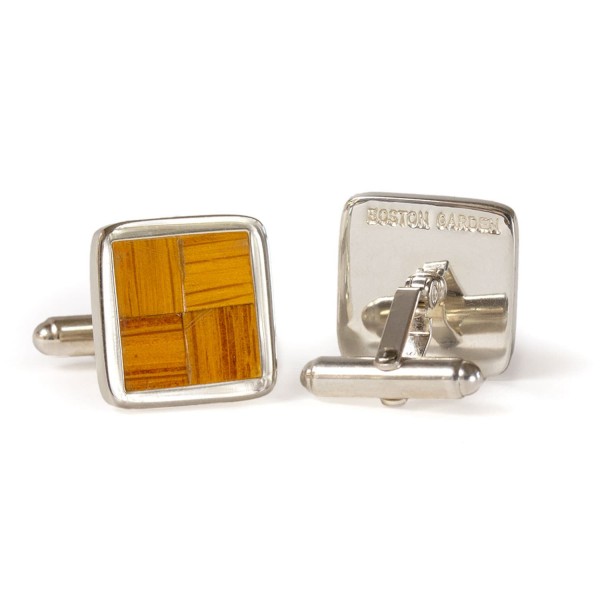 Boston Celtics Tokens and Icons Game Used Parquet Floor Cuff Links