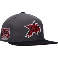 Бейсболка Philadelphia 76ers Mitchell & Ness Hardwood Classics 40th Anniversary Born & Bred - Charcoal/Black
