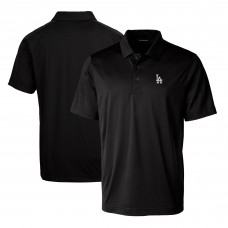 Los Angeles Dodgers Cutter & Buck Black Prospect Textured Stretch Polo