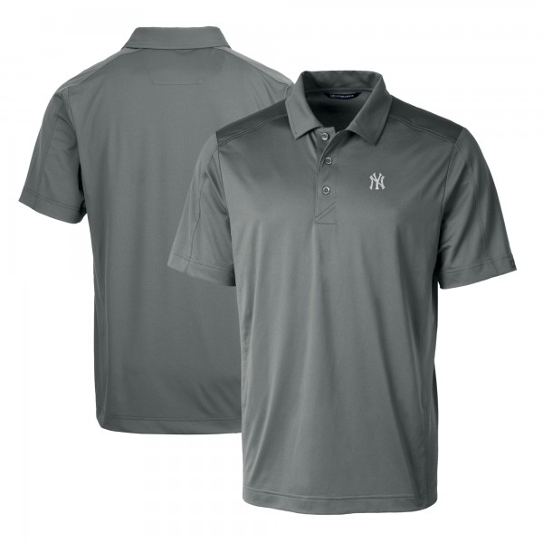 New York Yankees Cutter & Buck Steel Prospect Textured Stretch Polo