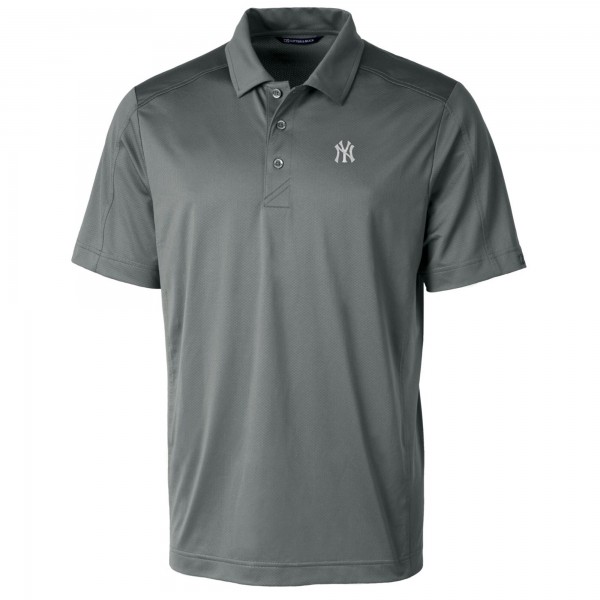 New York Yankees Cutter & Buck Steel Prospect Textured Stretch Polo