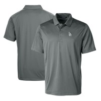 Los Angeles Dodgers Cutter & Buck Steel Prospect Textured Stretch Polo