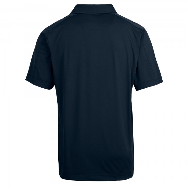 New York Yankees Cutter & Buck Navy Prospect Textured Stretch Polo