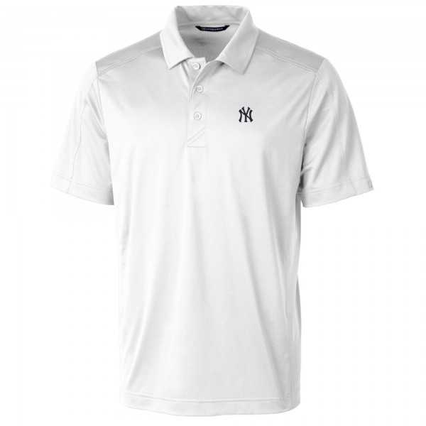 New York Yankees Cutter & Buck White Prospect Textured Stretch Polo