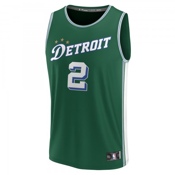 Игровая форма  Cade Cunningham Detroit Pistons Youth 2022/23 Fastbreak - City Edition - Green