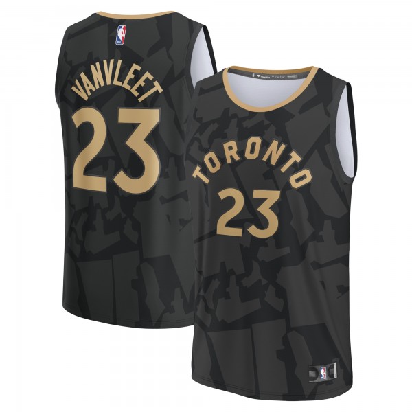 Игровая форма  Fred VanVleet Toronto Raptors Youth 2022/23 Fastbreak - City Edition - Black