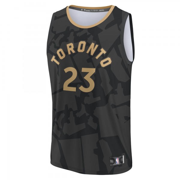 Игровая форма  Fred VanVleet Toronto Raptors Youth 2022/23 Fastbreak - City Edition - Black