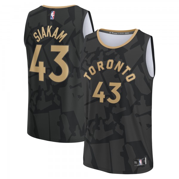 Игровая форма  Pascal Siakam Toronto Raptors Youth 2022/23 Fastbreak - City Edition - Black