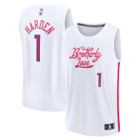 Игровая форма  James Harden Philadelphia 76ers Youth 2022/23 Fastbreak - City Edition - White