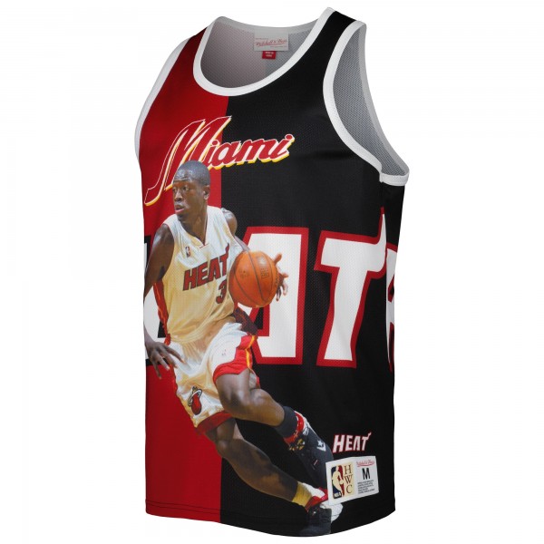 Майка Dwyane Wade Miami Heat Mitchell & Ness Sublimated Player - Black/Red
