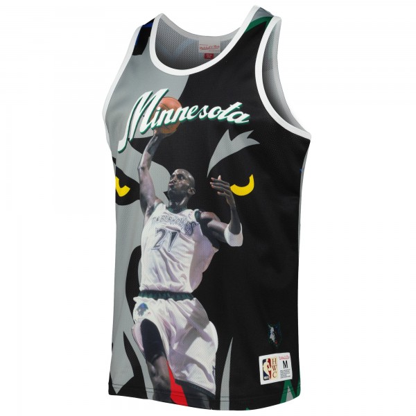 Майка Kevin Garnett Minnesota Timberwolves Mitchell & Ness Sublimated Player - Black/Gray
