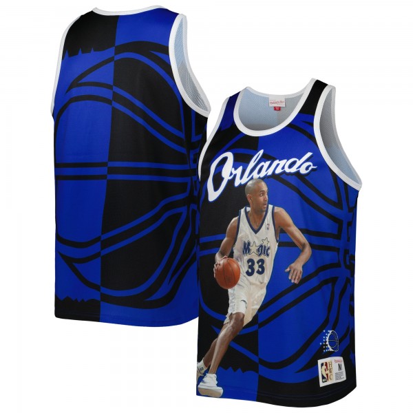 Майка Grant Hill Orlando Magic Mitchell & Ness Sublimated Player - Blue/Black