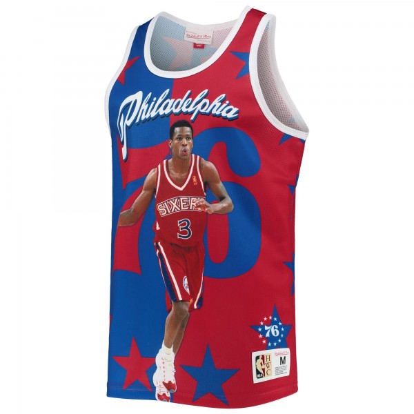 Майка Allen Iverson Philadelphia 76ers Mitchell & Ness Sublimated Player - Royal/Red