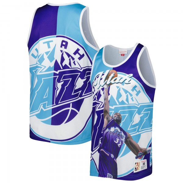 Майка Karl Malone Utah Jazz Mitchell & Ness Sublimated Player - Purple/Turquoise
