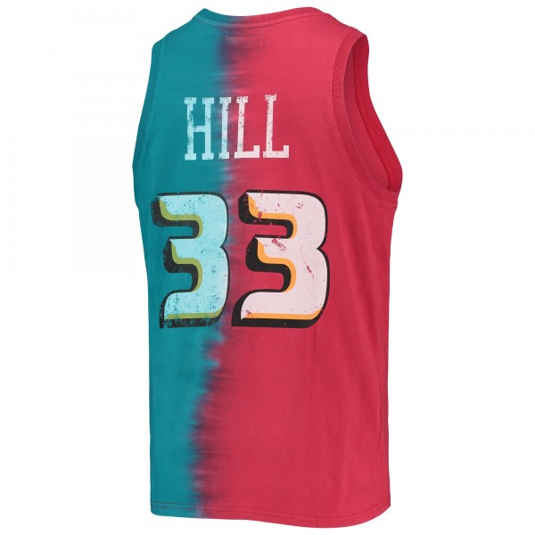 Майка Grant Hill Detroit Pistons Mitchell & Ness Hardwood Classics Tie-Dye - Red/Teal