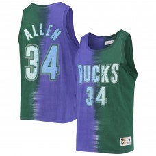 Майка Ray Allen Milwaukee Bucks Mitchell & Ness Hardwood Classics Tie-Dye - Green/Purple