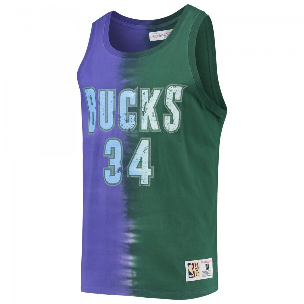 Майка Ray Allen Milwaukee Bucks Mitchell & Ness Hardwood Classics Tie-Dye - Green/Purple