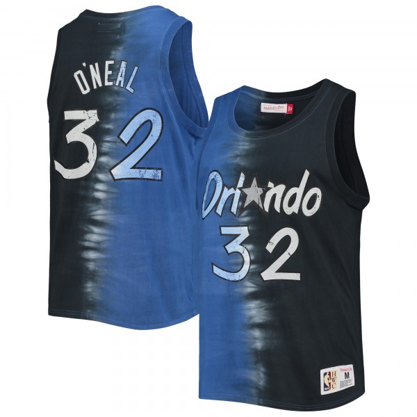 Майка Shaquille O'Neal Orlando Magic Mitchell & Ness Hardwood Classics Tie-Dye - Blue/Black