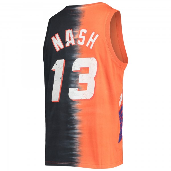 Майка Steve Nash Phoenix Suns Mitchell & Ness Hardwood Classics Tie-Dye - Orange/Black