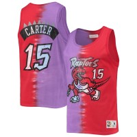 Майка Vince Carter Toronto Raptors Mitchell & Ness Hardwood Classics Tie-Dye - Purple/Red