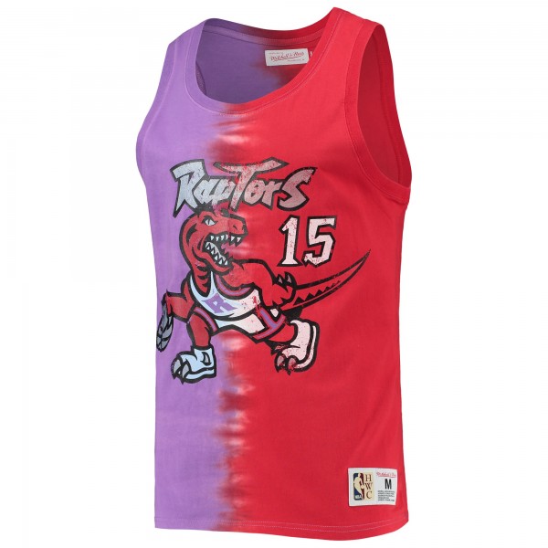 Майка Vince Carter Toronto Raptors Mitchell & Ness Hardwood Classics Tie-Dye - Purple/Red