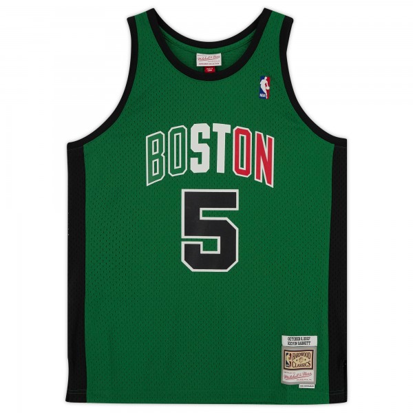 Autographed Boston Celtics Kevin Garnett Fanatics Authentic Italy Mitchell & Ness 2007-08 Replica Jersey