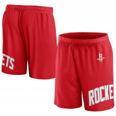 Houston Rockets Free Throw Mesh Shorts - Red