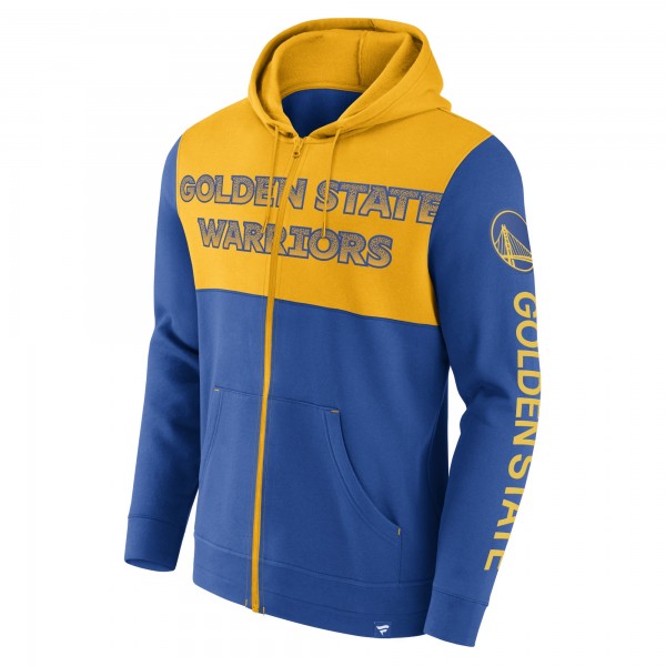 Толстовка на молнии Golden State Warriors Skyhook Colorblock - Royal/Gold