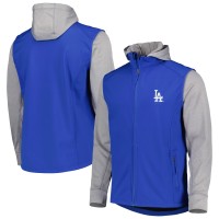 Куртка на молнии Los Angeles Dodgers Dunbrooke Royal/Heather Gray Alpha