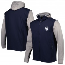 New York Yankees Dunbrooke Navy/Heather Gray Alpha Full-Zip Jacket