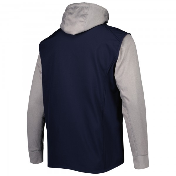 New York Yankees Dunbrooke Navy/Heather Gray Alpha Full-Zip Jacket