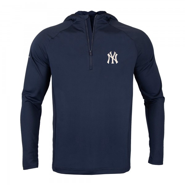 Толстовка на короткой молнии New York Yankees Levelwear Zander Insignia Core - Navy