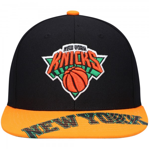Бейсболка New York Knicks Mitchell & Ness x Lids Current Reload 3.0 - Black/Orange