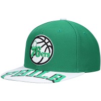 Бейсболка Philadelphia 76ers Mitchell & Ness x Lids Current Reload 3.0 - Green/White