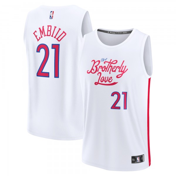Игровая форма  Joel Embiid Philadelphia 76ers 2022/23 Fastbreak - City Edition - White