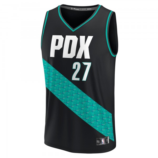 Игровая форма  Jusuf Nurkic Portland Trail Blazers 2022/23 Fastbreak - City Edition - Black