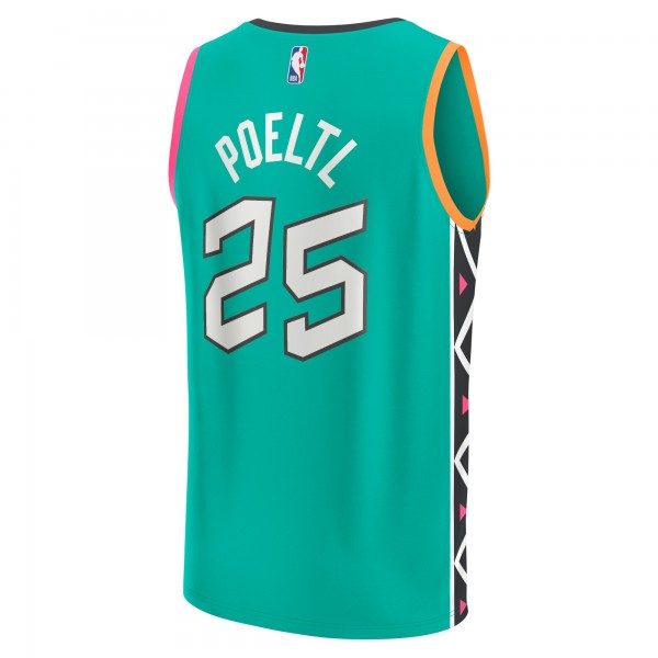 Игровая форма  Jakob Poeltl San Antonio Spurs Unisex 2022/23 Fastbreak - City Edition - Turquoise